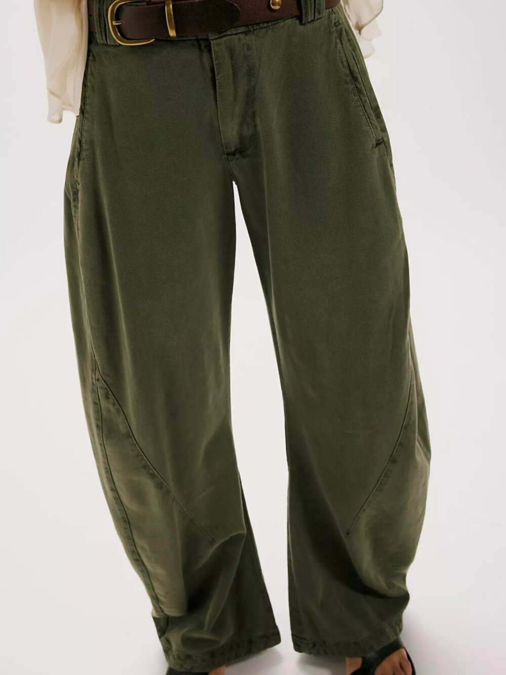 Spotlight Washed Barrel Chino Trousers - Picture 4 of 4